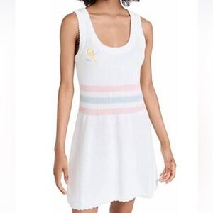 LOVESHACKFANCY indiana dress in tennis white Sz S